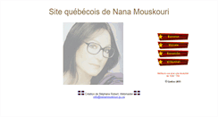 Desktop Screenshot of nanamouskouri.qc.ca